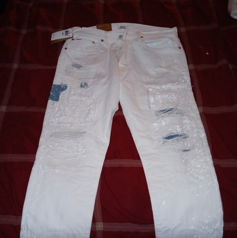 New $268.00 Polo Ralph Lauren Distressed Jeans
